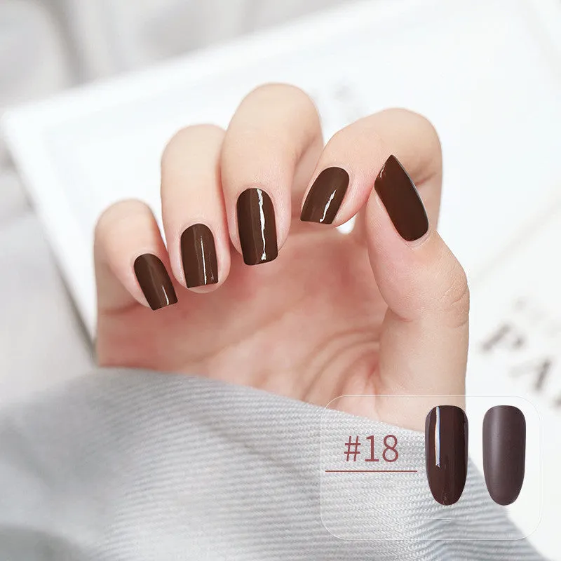 Water-based peel-off nail polish that can be peeled and dried without baking