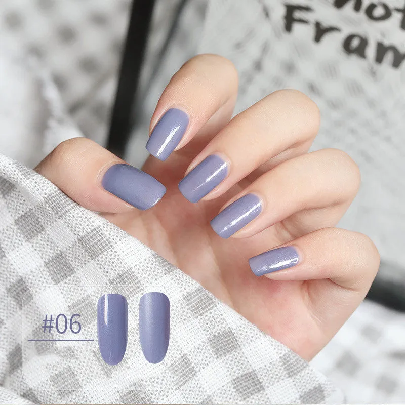 Water-based peel-off nail polish that can be peeled and dried without baking