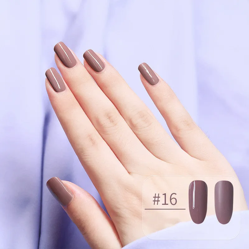 Water-based peel-off nail polish that can be peeled and dried without baking