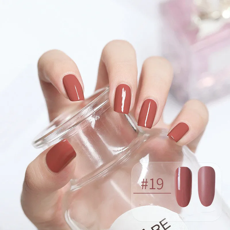 Water-based peel-off nail polish that can be peeled and dried without baking