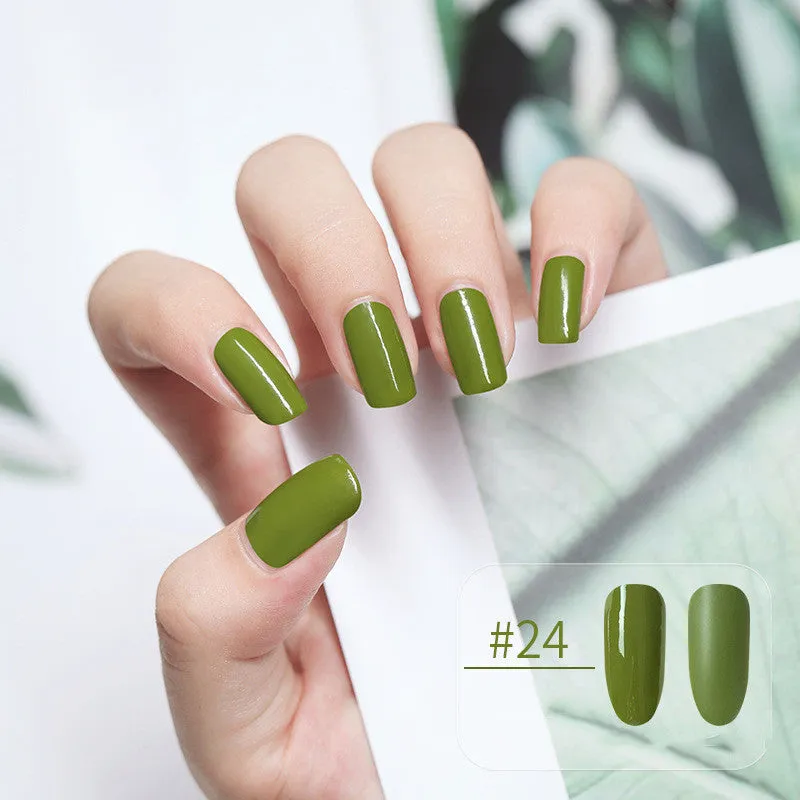 Water-based peel-off nail polish that can be peeled and dried without baking