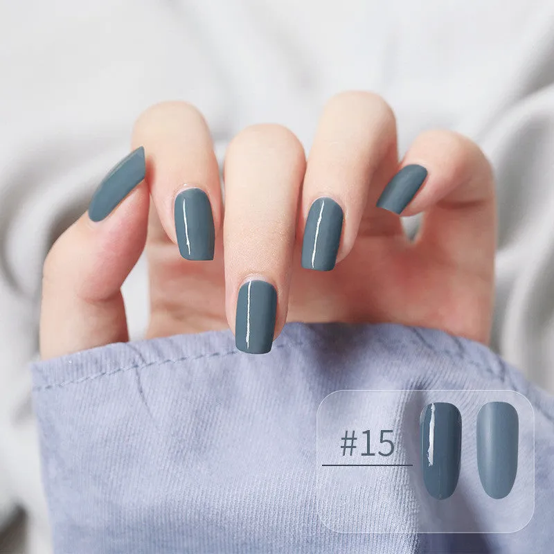 Water-based peel-off nail polish that can be peeled and dried without baking