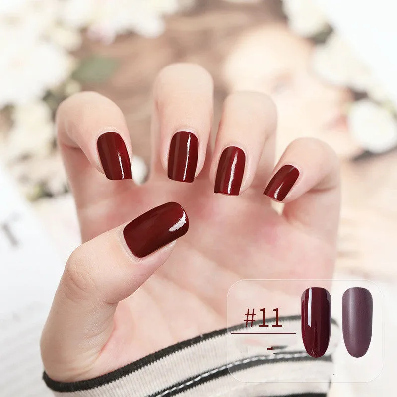 Water-based peel-off nail polish that can be peeled and dried without baking