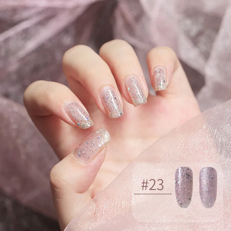 Water-based peel-off nail polish that can be peeled and dried without baking