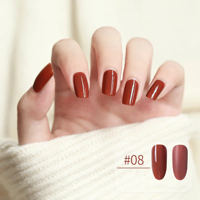 Water-based peel-off nail polish that can be peeled and dried without baking