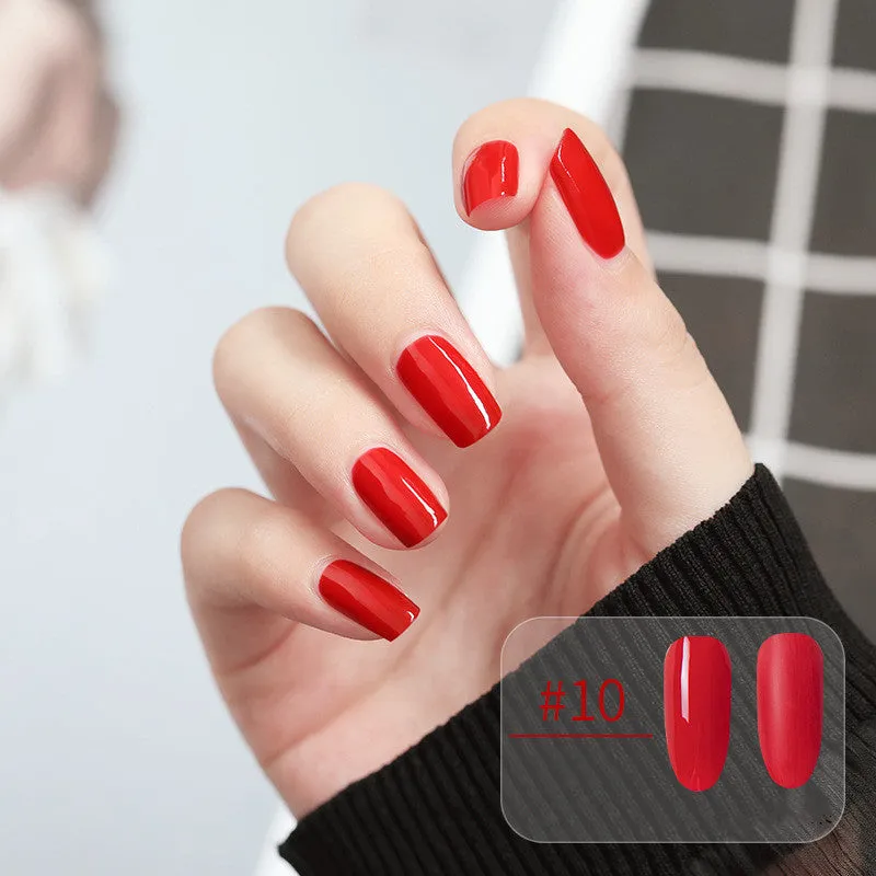 Water-based peel-off nail polish that can be peeled and dried without baking