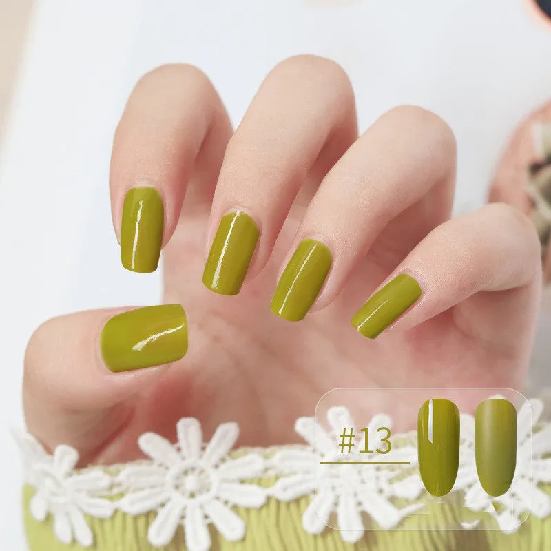 Water-based peel-off nail polish that can be peeled and dried without baking