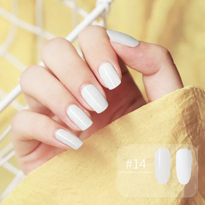Water-based peel-off nail polish that can be peeled and dried without baking