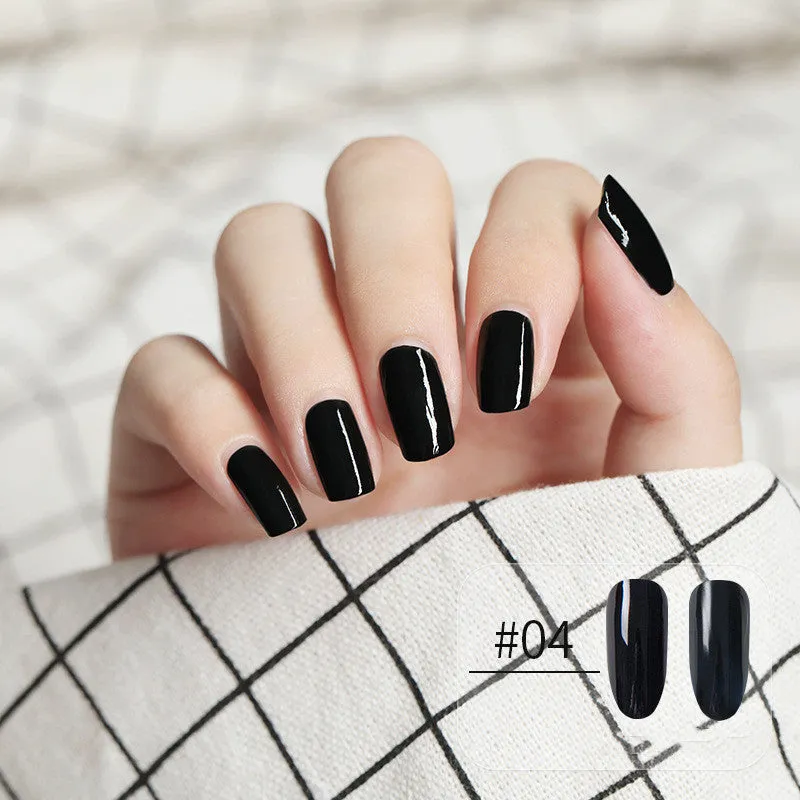 Water-based peel-off nail polish that can be peeled and dried without baking