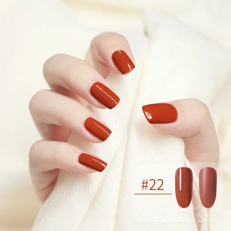Water-based peel-off nail polish that can be peeled and dried without baking