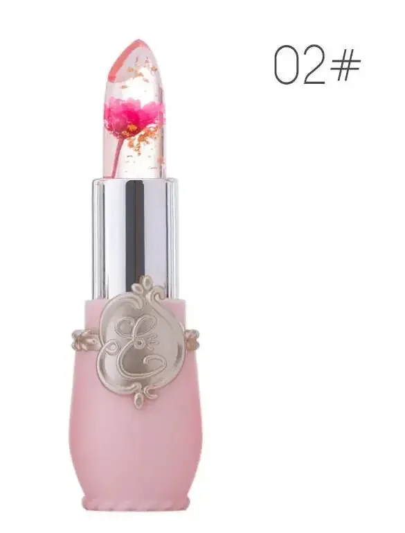 Waterproof Flower Lipstick: Long-lasting Color-changing Jelly Lip Balm
