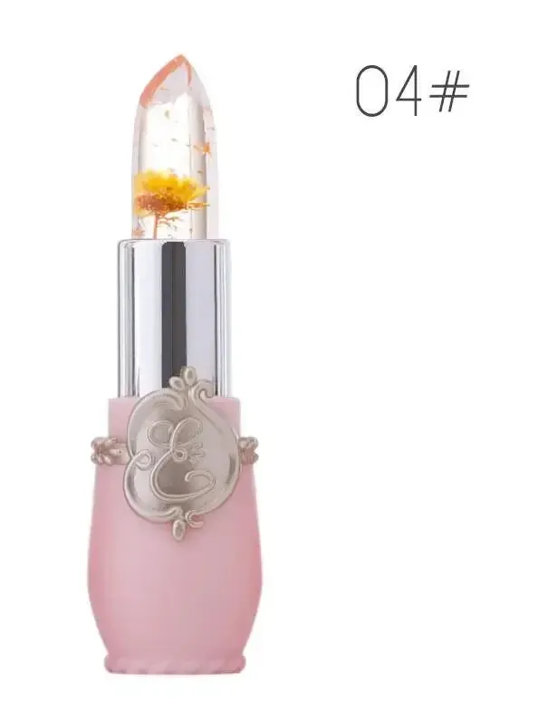 Waterproof Flower Lipstick: Long-lasting Color-changing Jelly Lip Balm