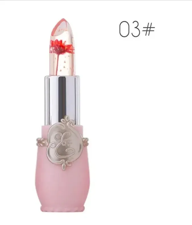 Waterproof Flower Lipstick: Long-lasting Color-changing Jelly Lip Balm