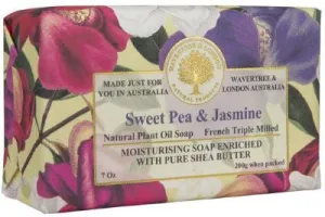 Wavertree & London  Sweet Pea & Jasmine Bar Soap , 7.0 oz