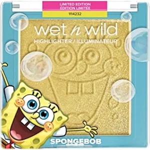 Wet n Wild Highlighter Squarepants Makeup Gold Shimmer Highlighter Makeup 1114232, SpongeBob, 0.19 Ounce