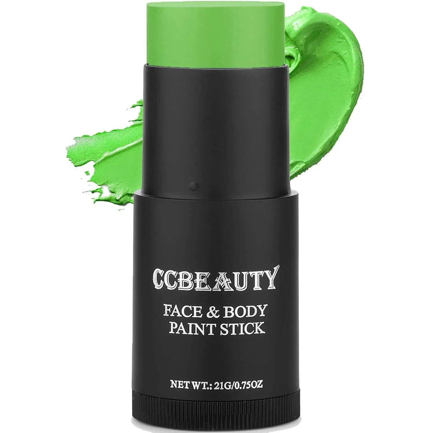 Witch Green Face Body Paint Stick, St. Patrick'S Day Grease Dark Green Eye Black Sticks for Sports, Hypoallergenic Camo Hulk Hunting Facepaint Makeup Halloween Cosplay Costume Party