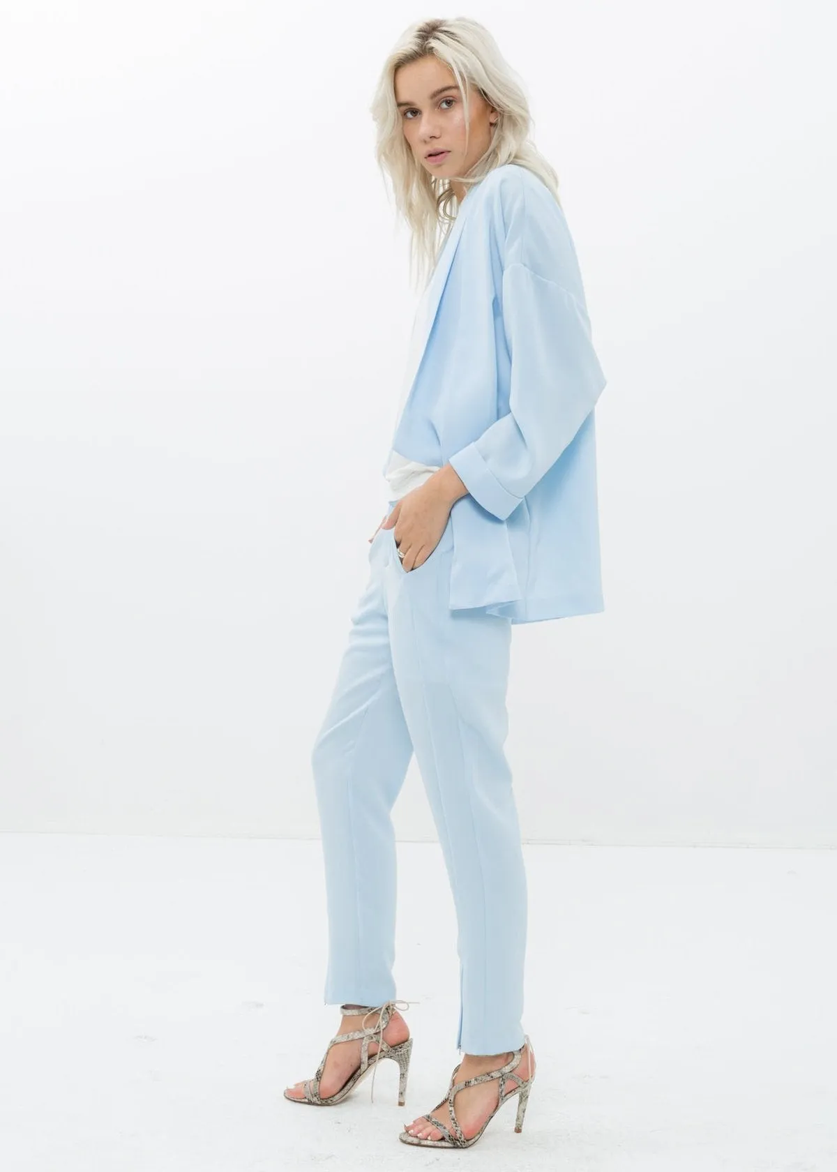 Women's No Buttons Blazer Open Front Cardigan