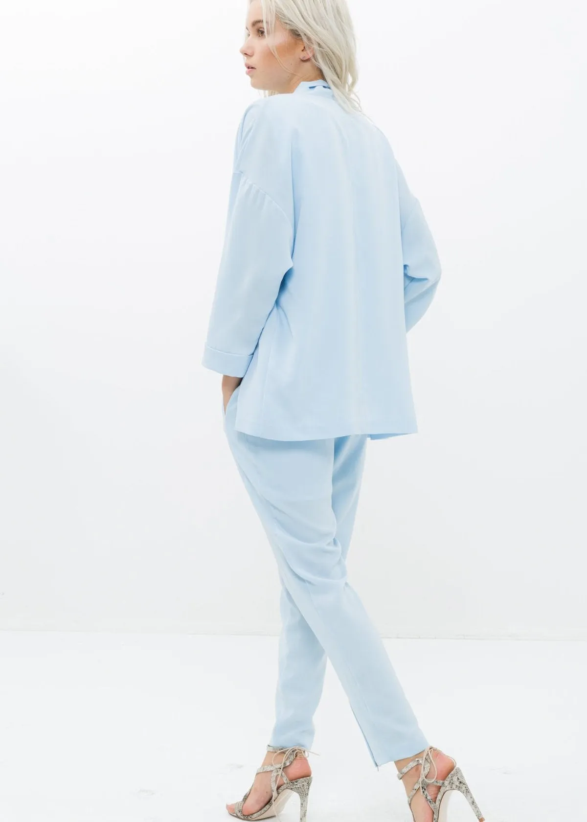 Women's No Buttons Blazer Open Front Cardigan