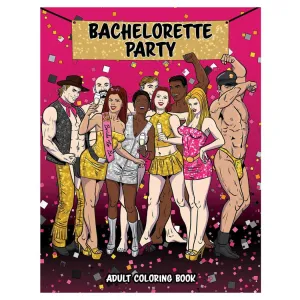 Wood Rocket Bachelorette Party Coloring Book