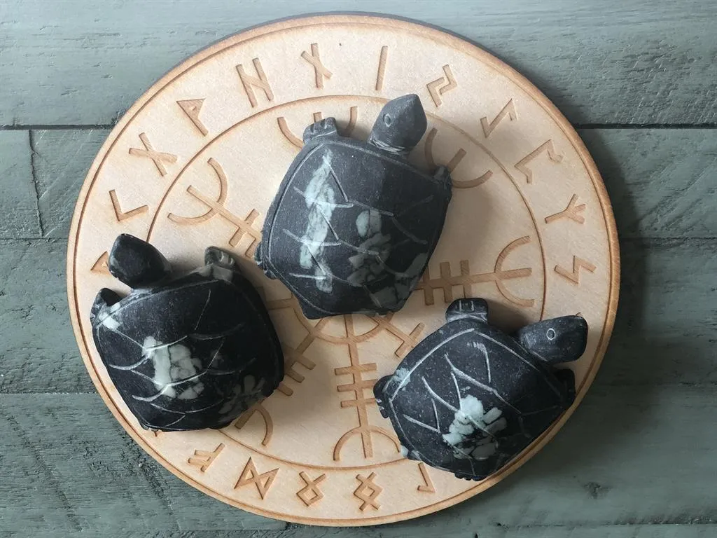Wood Round Crystal Grid Bases, Assorted Patterns FB1246