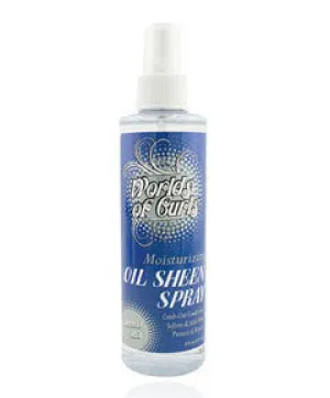Worlds Of Curls Curl Moisturizing Oil Sheen Spray  8oz