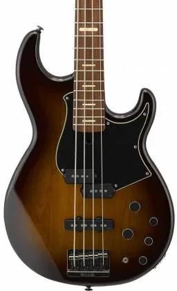 Yamaha BB734A DCS 4-String RH Electric Bass Guitar with Gig Bag-Dark Coffee Sunburst