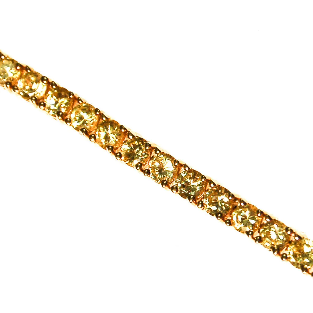 Yellow Diamond Diamonique CZ Tennis Bracelet