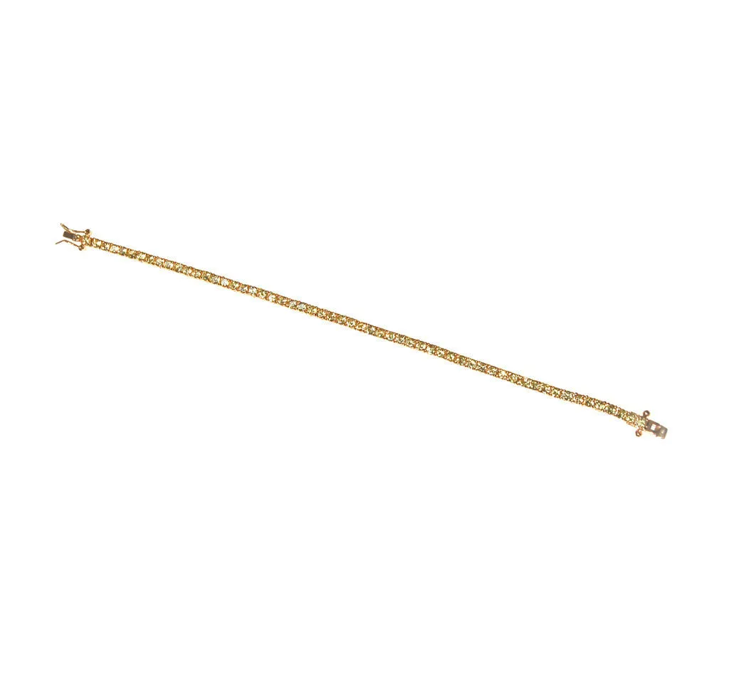 Yellow Diamond Diamonique CZ Tennis Bracelet