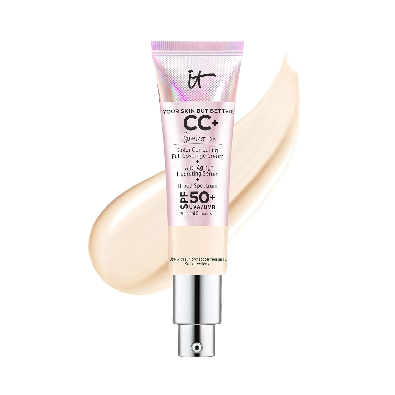 Your Skin but Better CC  Cream Illumination - Color Correcting Cream, Full-Coverage Foundation, Hydrating Serum & SPF 50  Sunscreen Radiant Finish 1.08 Fl Oz