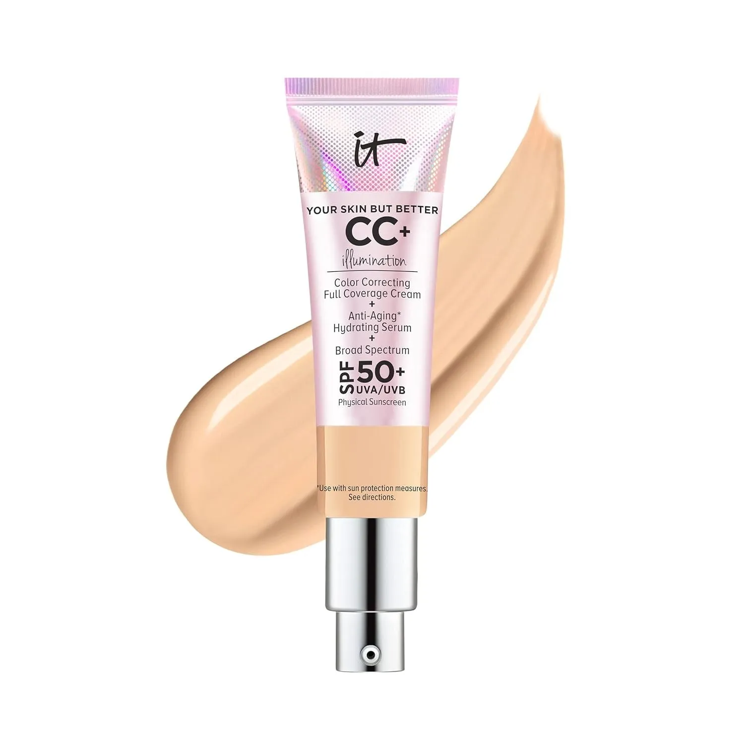 Your Skin but Better CC  Cream Illumination - Color Correcting Cream, Full-Coverage Foundation, Hydrating Serum & SPF 50  Sunscreen Radiant Finish 1.08 Fl Oz