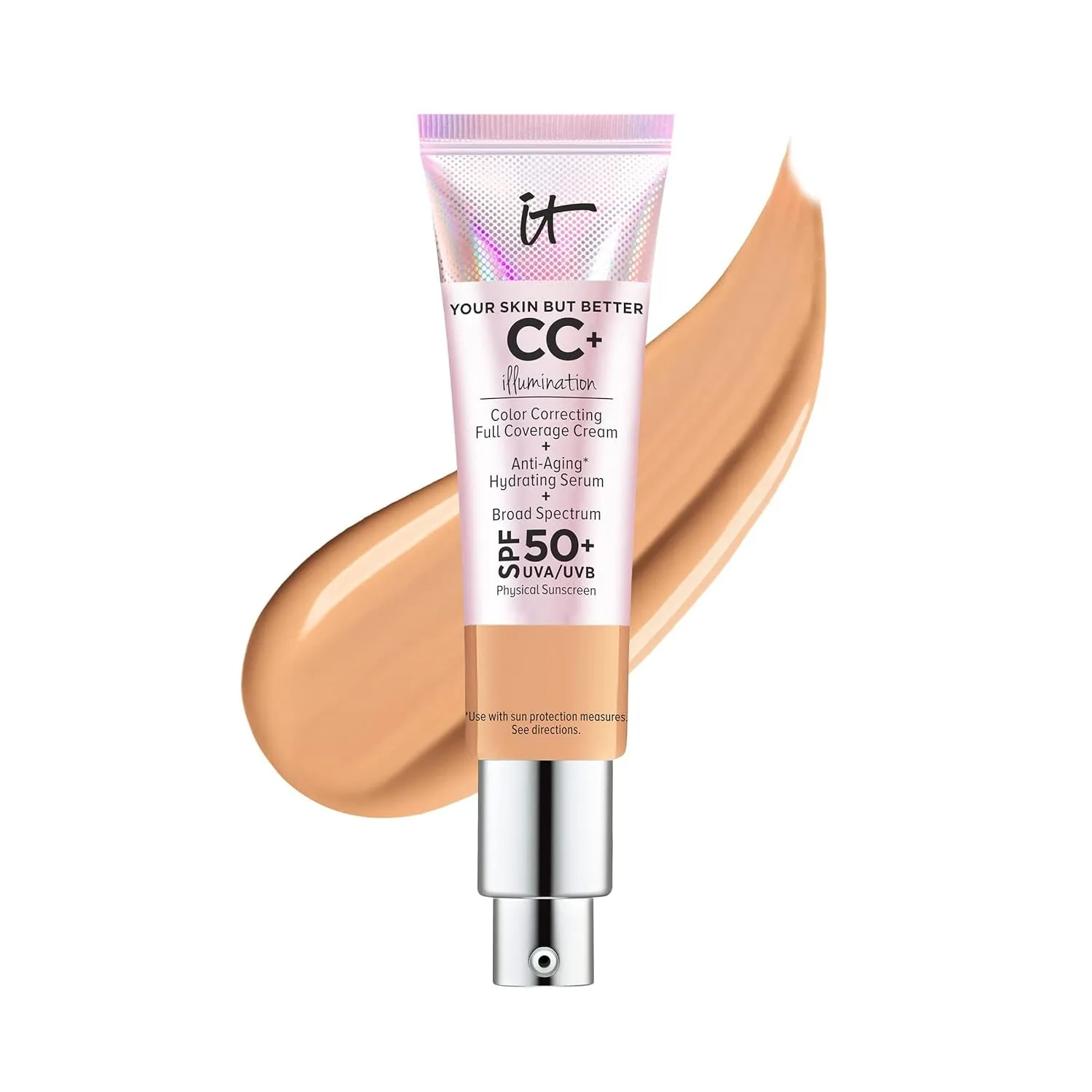 Your Skin but Better CC  Cream Illumination - Color Correcting Cream, Full-Coverage Foundation, Hydrating Serum & SPF 50  Sunscreen Radiant Finish 1.08 Fl Oz
