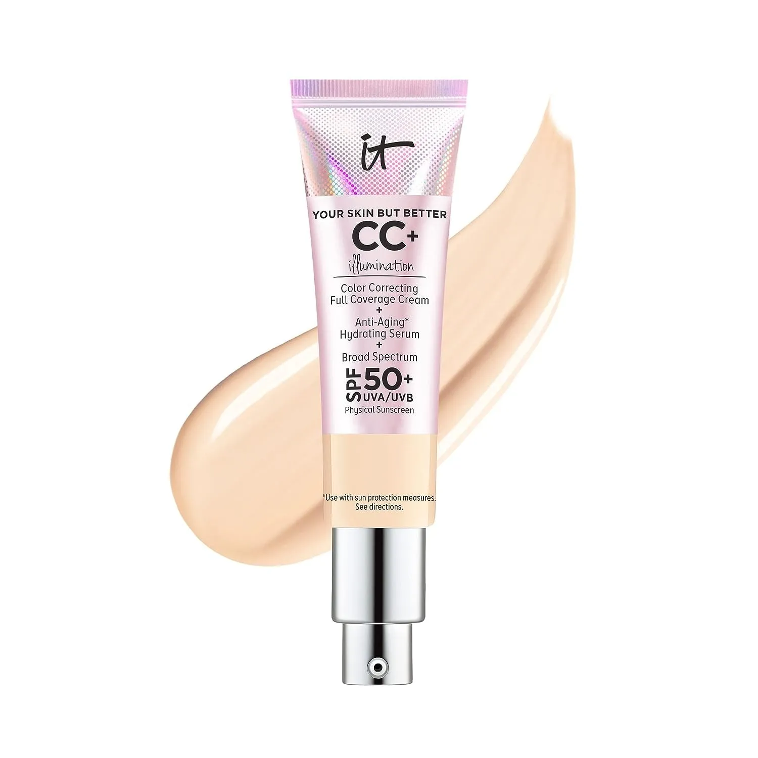 Your Skin but Better CC  Cream Illumination - Color Correcting Cream, Full-Coverage Foundation, Hydrating Serum & SPF 50  Sunscreen Radiant Finish 1.08 Fl Oz