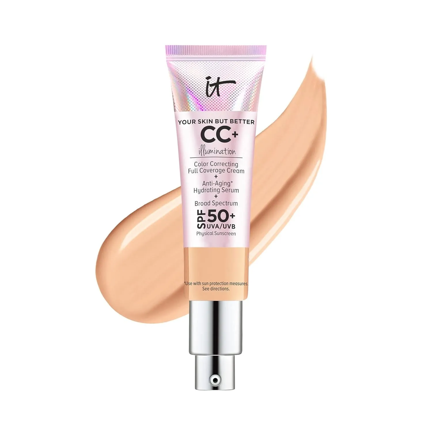 Your Skin but Better CC  Cream Illumination - Color Correcting Cream, Full-Coverage Foundation, Hydrating Serum & SPF 50  Sunscreen Radiant Finish 1.08 Fl Oz