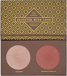 ZOEVA Cocoa Blend Highlight Face Palette - Powder Face Highlighter Makeup, Flattering for All Skin Tones, Highly-Pigmented Shimmer, Fragrance-Free, Paraben-Free