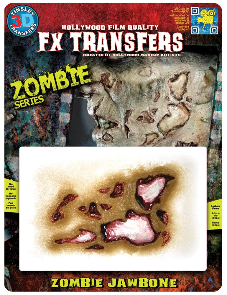 Zombie Md Jawbone 3D Fx  Costume Accessories